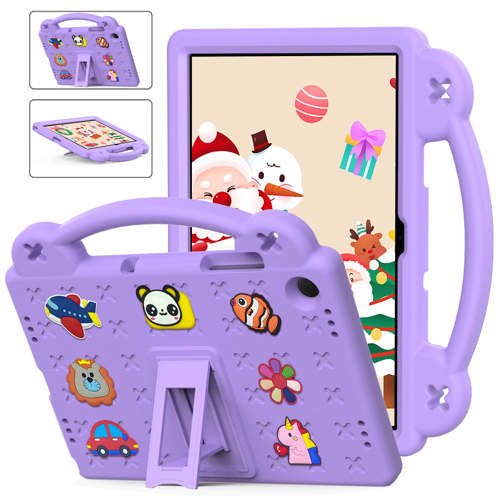 EVA Kids DIY Cover For Samsung Galaxy Tab A9 S9 S8 S7 Plus A8 10.5 SM-X200 X205 S6 Lite 10.4 P610 P613 A7 lite T220 Stand Case