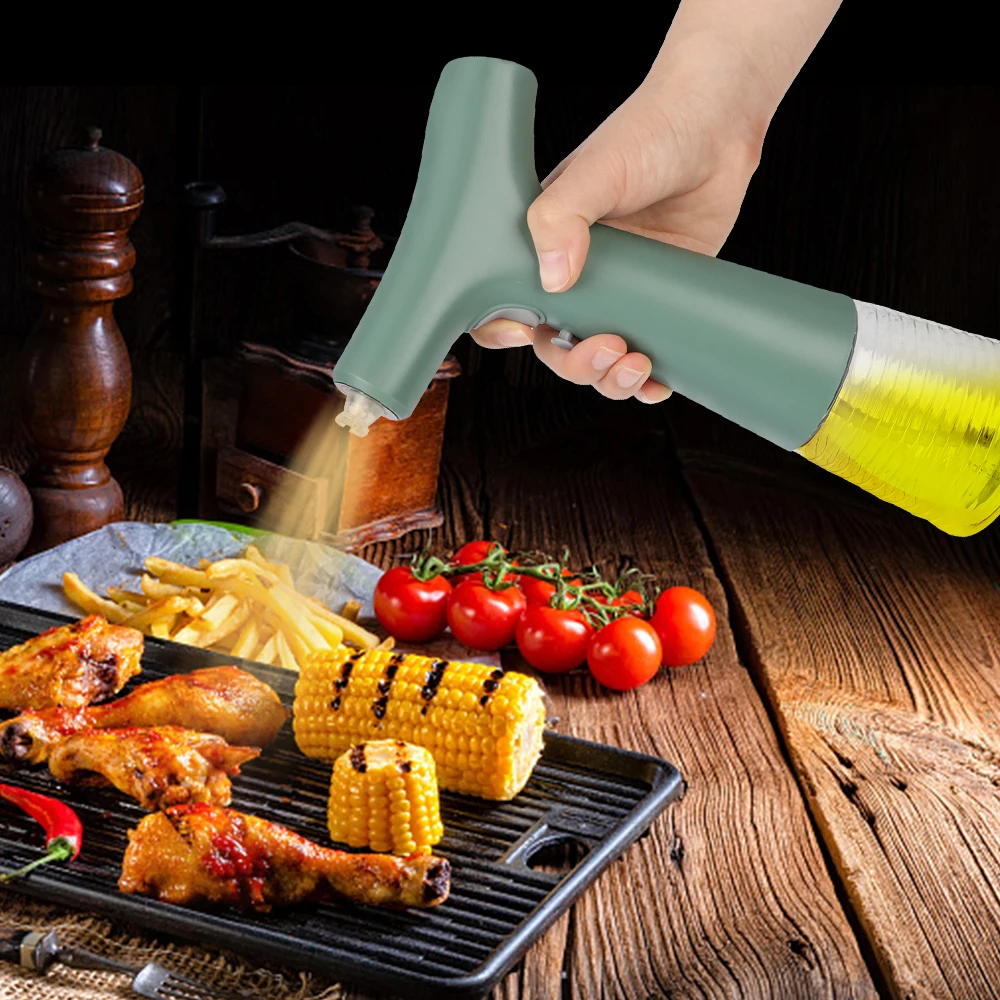 

For BBQ Kitchen Oil Sprayer Electric Olive Oil Spray Bottle Dispenser USB Charging Creative Soy Sauce Jar Vinegar Storage Bottle