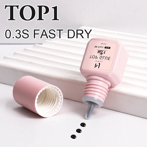 Pegamento para extensión de pestañas postizas, 5ml, secado rápido, fuerte, retención adhesiva, 70-90 días, pegamento para pestañas de visón de bajo olor para maquillaje