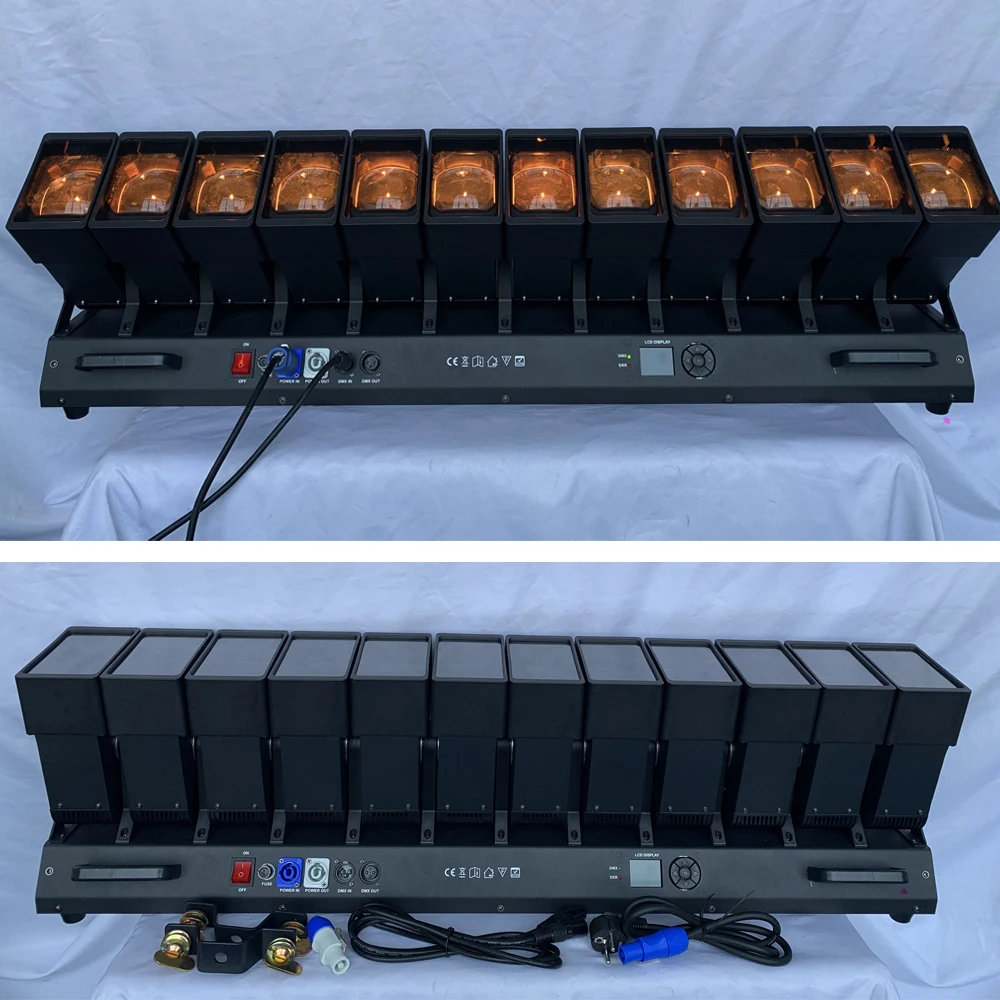 

Jacmui Matrix Lighting 12X60W LED Zoom Stage Light Beam Bar Pixel Wash Moving Head DJ Light Каждае светодиодное точечное управление для Livehouse