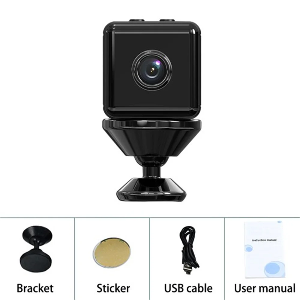 Mini Square Camera Wifi Surveillance Cameras Security Protection 1080P IP Camera Smart Home Wireless Camcorder Chipset BK7252 X9