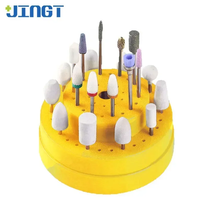 JINGT Dental Grinding Head Box Sanding Machine Pen Terminal Reservation Low-Speed Car Jack Display Base Grinder Storage Box