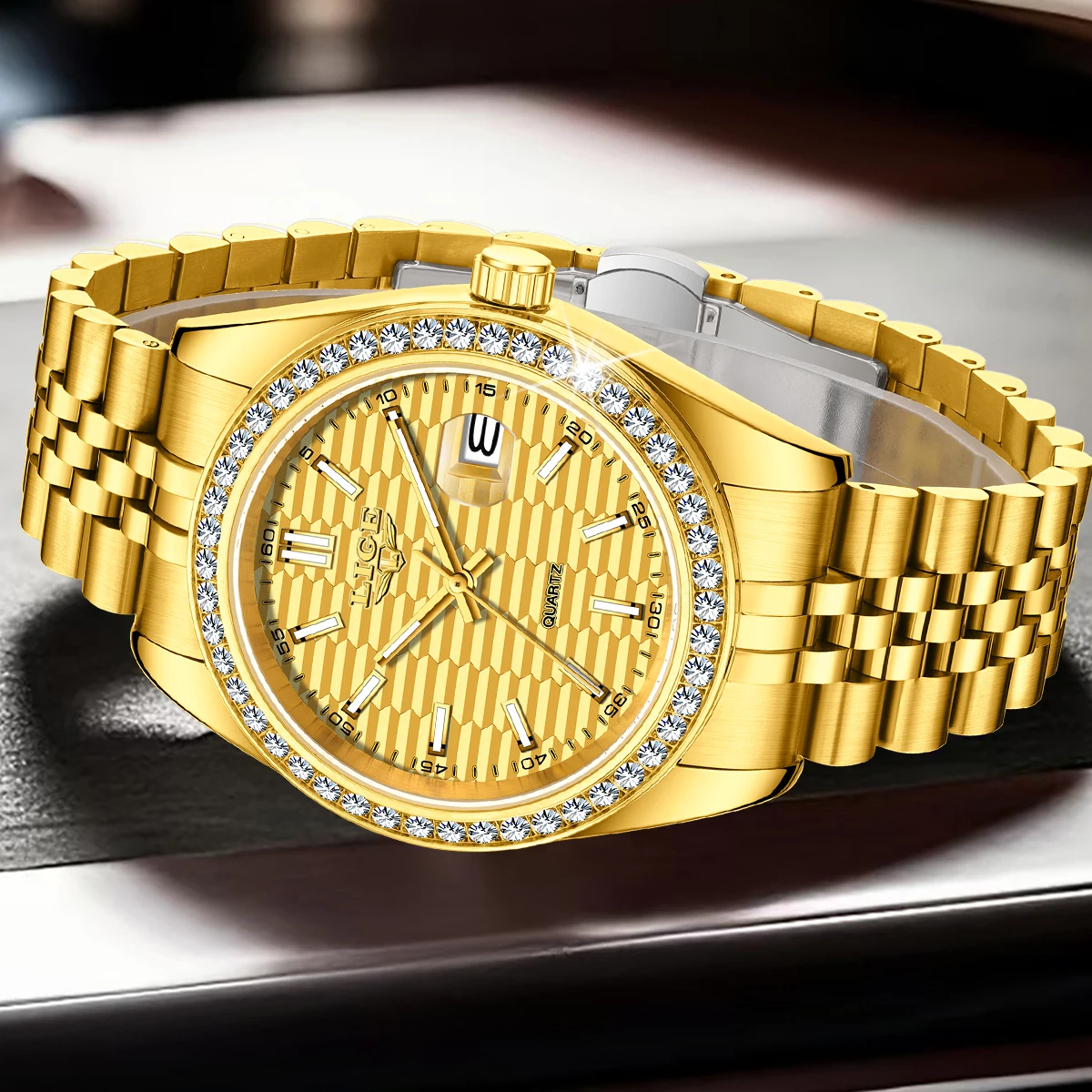 ساعة LIGE بتصميم إبداعي ملولب للنساء، ساعة يد نسائية عصرية مقاومة للماء، ساعات كوارتز فاخرة من أفضل العلامات التجارية للنساء