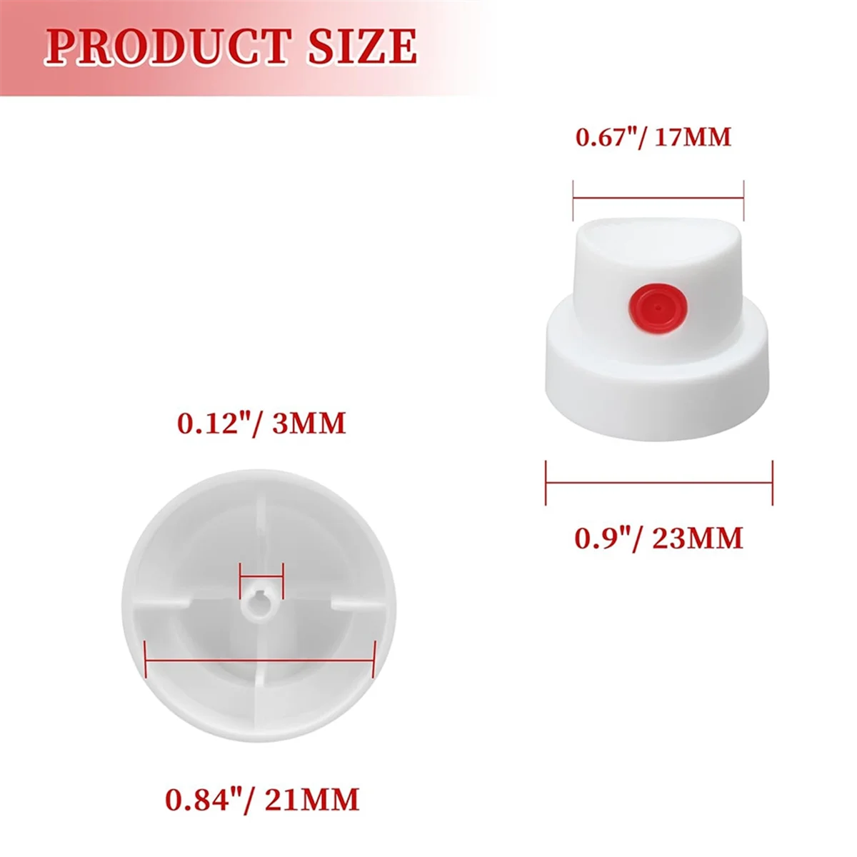 AA87C Tutup Cat Semprot untuk Kaleng-Nosel Kaleng Semprot-Cat Semprot-Ujung Nosel Grafiti-Nosel Cat Semprot Merah