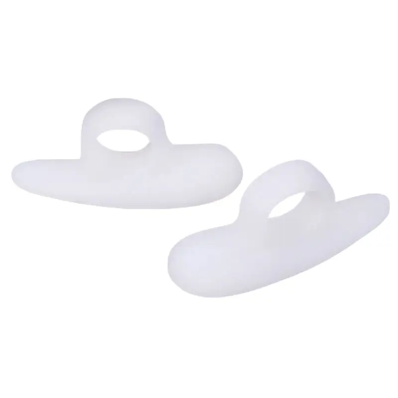 2 ชิ้น/คู่ Unisex Hammer Toe Cushions ซิลิโคน Protector Separator เจลสนับสนุนแผ่นชั่วคราว Corrector Straightener Bunion Guard