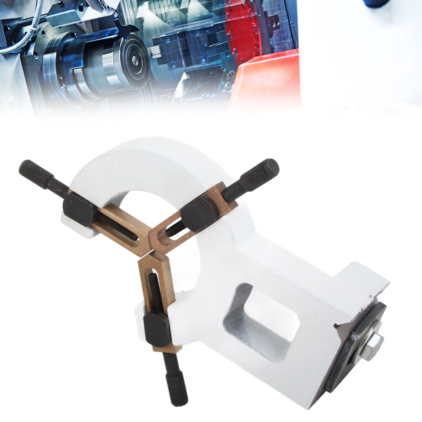 

ZK20 Steady Rest Fixed Metal Stabilizer for WM‑210 8inx16in Mini Lathe Machine Center Frame