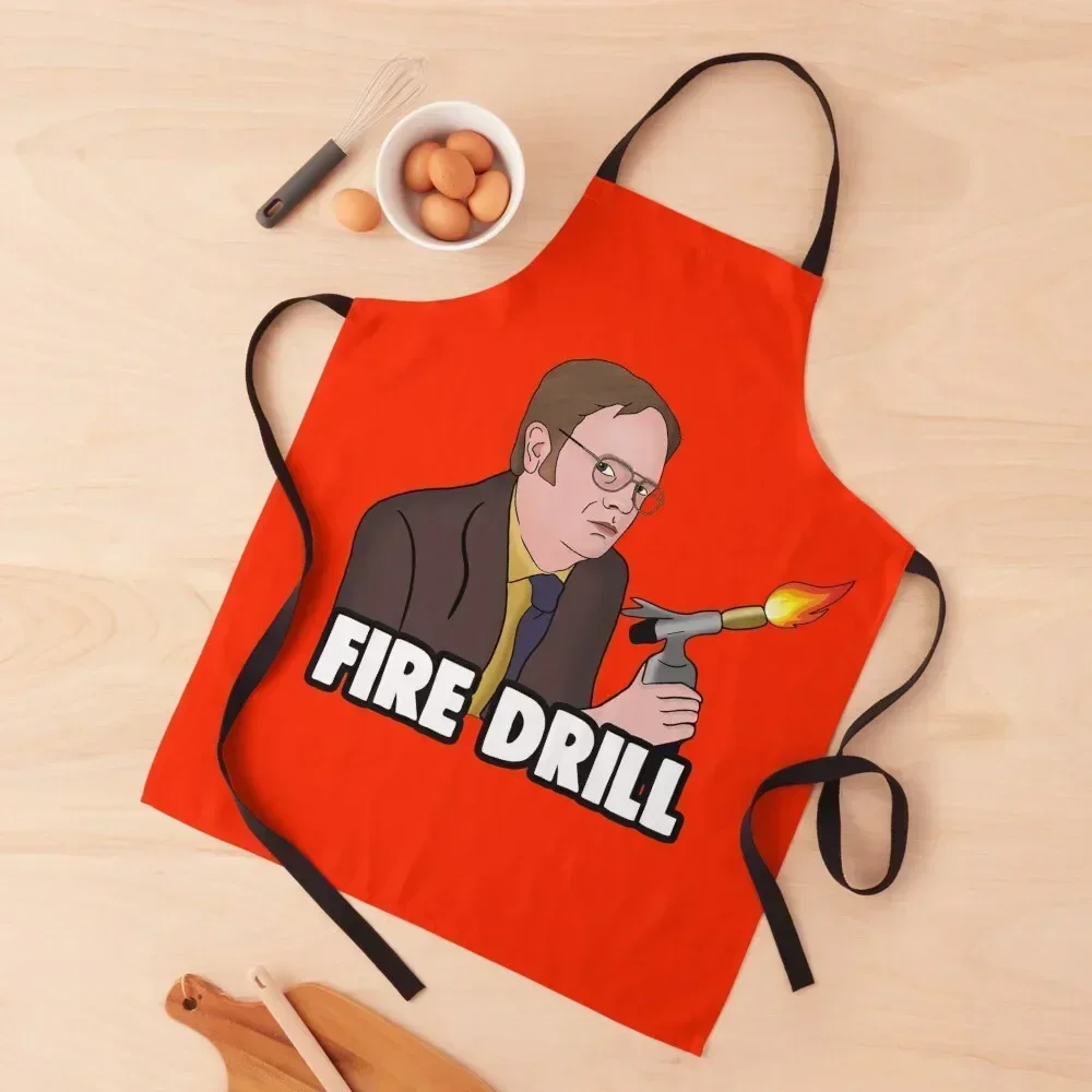 

The Office Memes: Dwight Fire Drill Apron Hairdresser for kitchen useful Kitchen Front Women Kitchen Apron