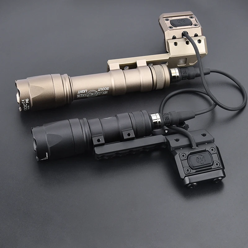 

Мокнопочный переключатель давления WADSN UN, боковой фонарик Surefire M300M600 Scout Light, левый/правый смещенный охотничий набор с металлическим основанием