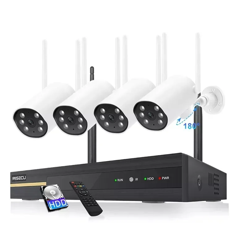 

3Mp Auto Tracking Cctv Camera System Wifi Ptz Camera 3Mp 8Ch Nvr Kit Security Wifi Camera System