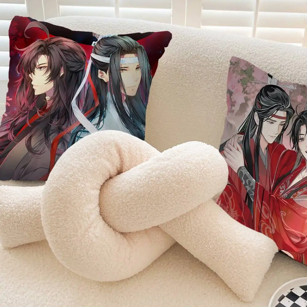 Mo Dao Zu Shi Personalized picture text home decorative pillows Household Gifts 45x45cm