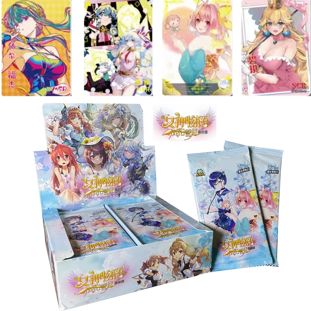 New Goddess Story Card Metal Card Anime Games Girl Party Swimsuit Bikini Booster Box Doujin Toys And Hobbies Gift