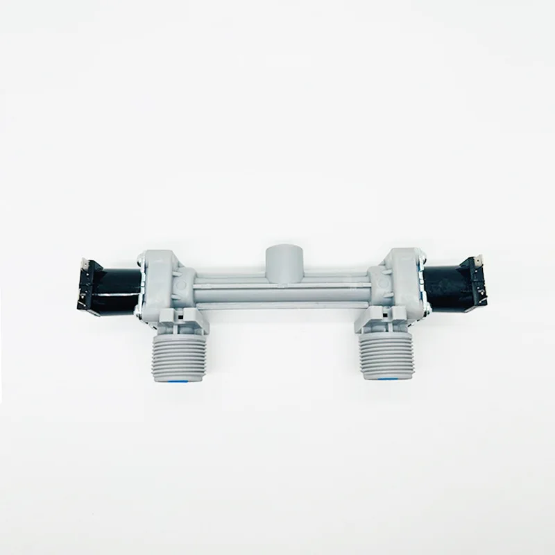 For WVLK-270A Drum Washing Machine Water Inlet Valve Double Head Two in One Out Solenoid Valve