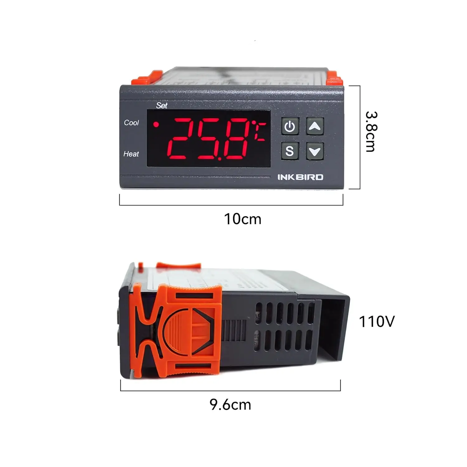 INKBIRD ITC-1000 Digital Temperature Controller All-Purpose Electronic Heating and Cooling Dual Relay Thermostat with NTC Sensor