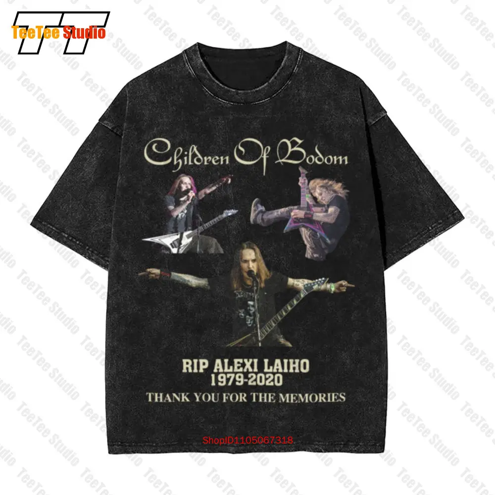 

Alexi Laiho Children Of Bodom Спасибо за воспоминания Подарок на день рождения Винтажная футболка большого размера O1LL