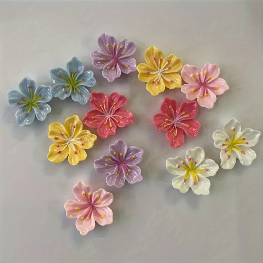 

12pcs Fridge Magnets Colorful Cherry Flower Pastoral Refrigerator Magnetic Sticker Message Whiteboard Sticker