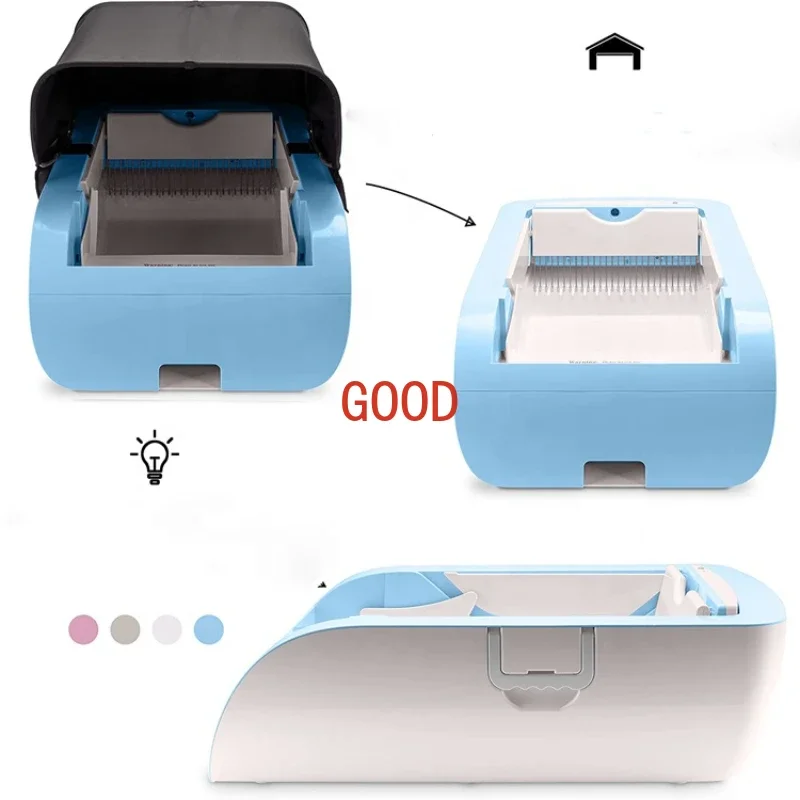 قائمة جديدة للتحكم في رائحة القطط صندوق نفايات القطط الأوتوماتيكي للتنظيف الذاتي للحيوانات الأليفة