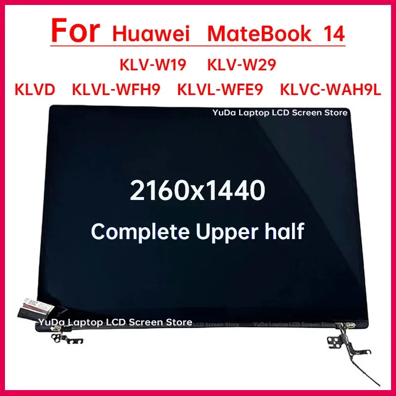 14" Touch Screen For HUAWEI MateBook 14 KLV-W19 W29 KLVD KLVL-WFH9 KLVL-WFE9 KLVC-WAH9L LCD Panel Replacement Complete Assembly