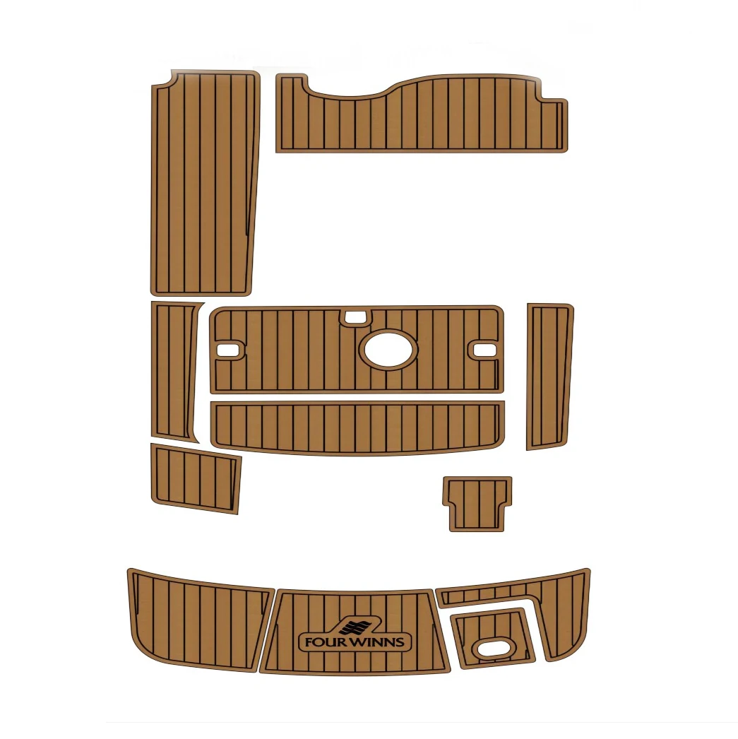 

Four Winns 248 Vista Swim Platform Cockpit Boat EVA Teak Deck Floor Pad Mat