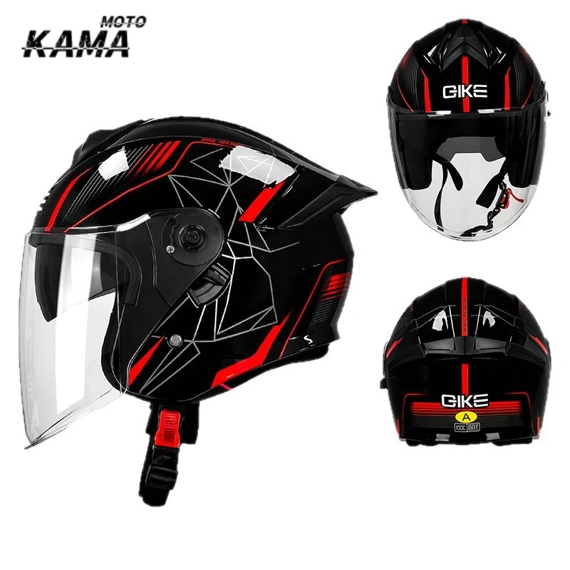 

DOT Certiication Motorcycle Helmet for Men's and Women's 3/4 Helmet Motorcycle Half Helmet Cascos Para Moto Casco Moto 헬멧반모 Шлем