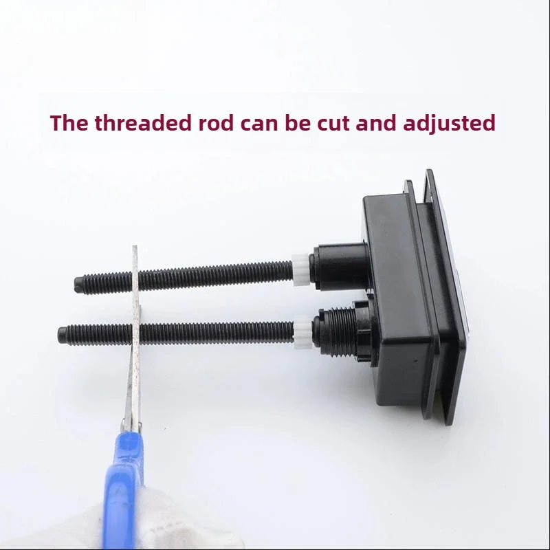 

1PCS Dual Flush Toilet Valve for Bathroom - Rectangular Tank Push Button, Water-Saving Drain | Toilet Component