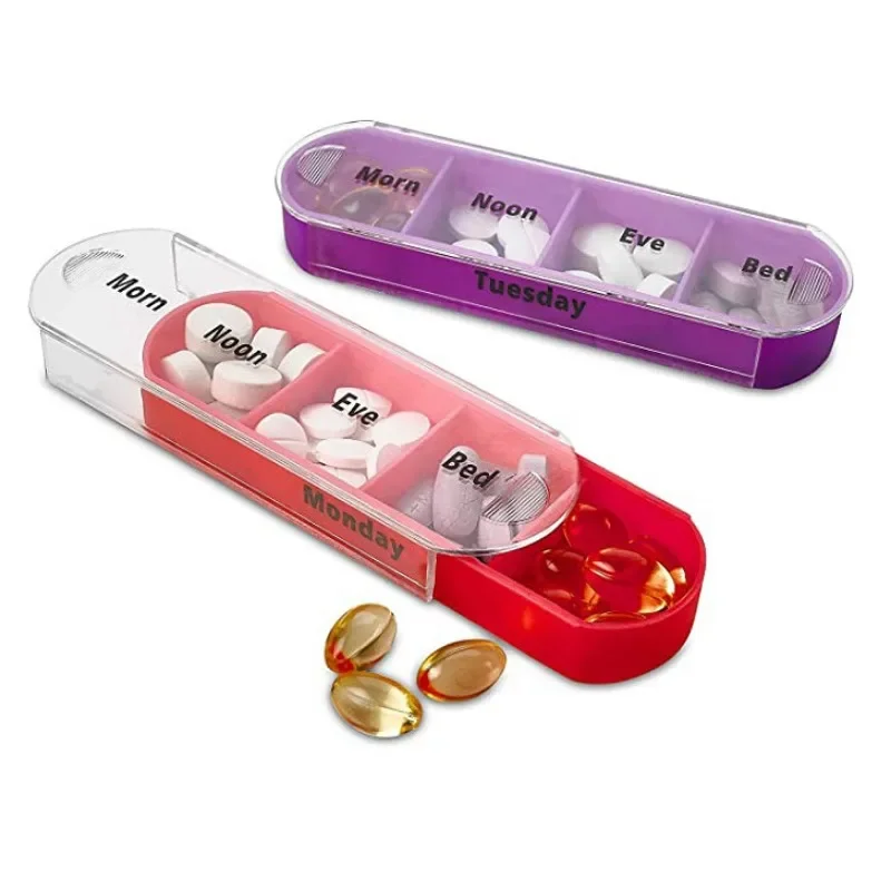 7 Days Pill Medicine Box Weekly Monthly Tablet Holder Storage Organizer Container Case Pill Box Splitters Pharmacy Pill Case