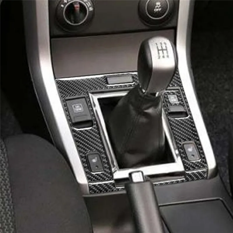 Fotografia 4: Para suzuki grand vitara 2006-2013 com acessórios de transmissão manual decoração interior do carro proteção adesivo de fibra de carbono