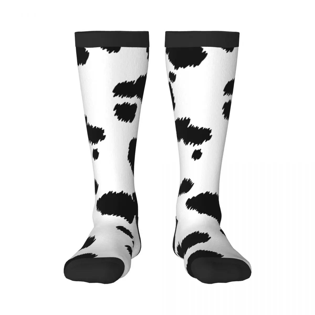 

Чулки, забавные осенние повседневные теплые носки с далматинским узором, мягкие зимние гольфы