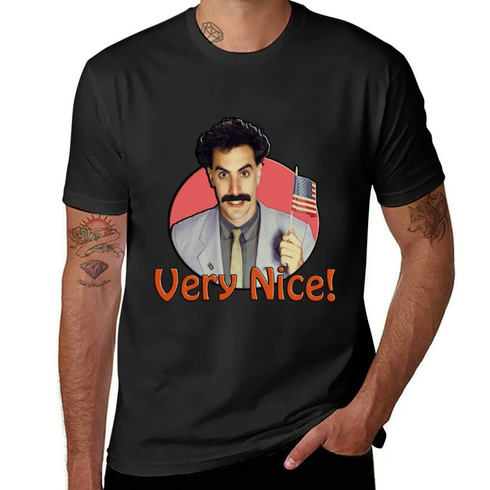 Borat, Very Nice! T-Shirt sublime quick drying oversizeds plain black t shirts men