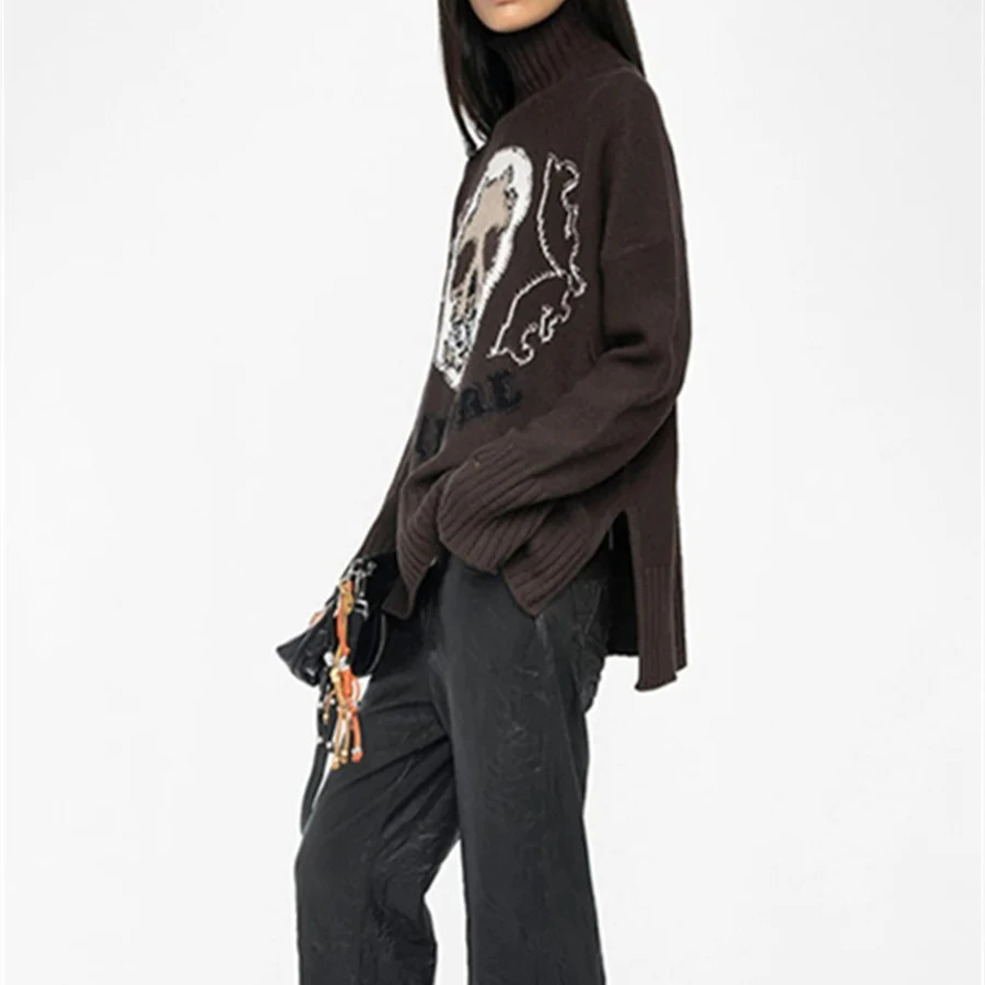 【Подарок бесплатно】2025 осень-зима женская водолазка с рисунком