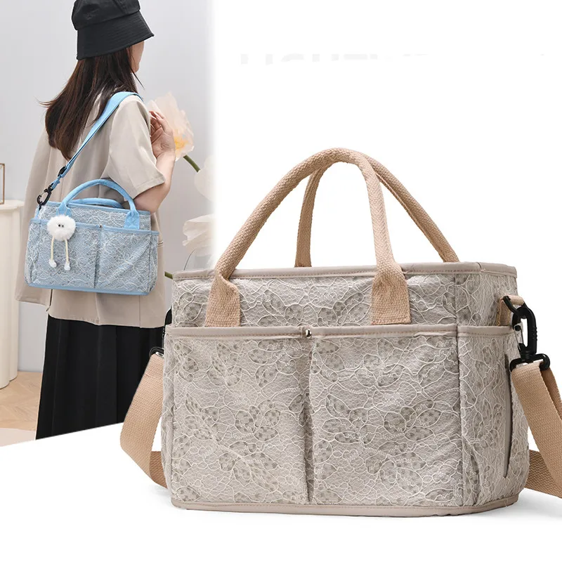 

Stylish Anti-Scratch Mommy Tote, Spacious Baby Diaper Bag with Insulated Pocket, Multi-Compartment Organizer for Moms On The Go