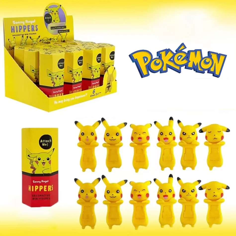12 Uds. Caja ciega de Sonny Angel Mini figura Pokemon serie limitada figuras de Anime muñecas lindas para niños regalo de cumpleaños de Navidad