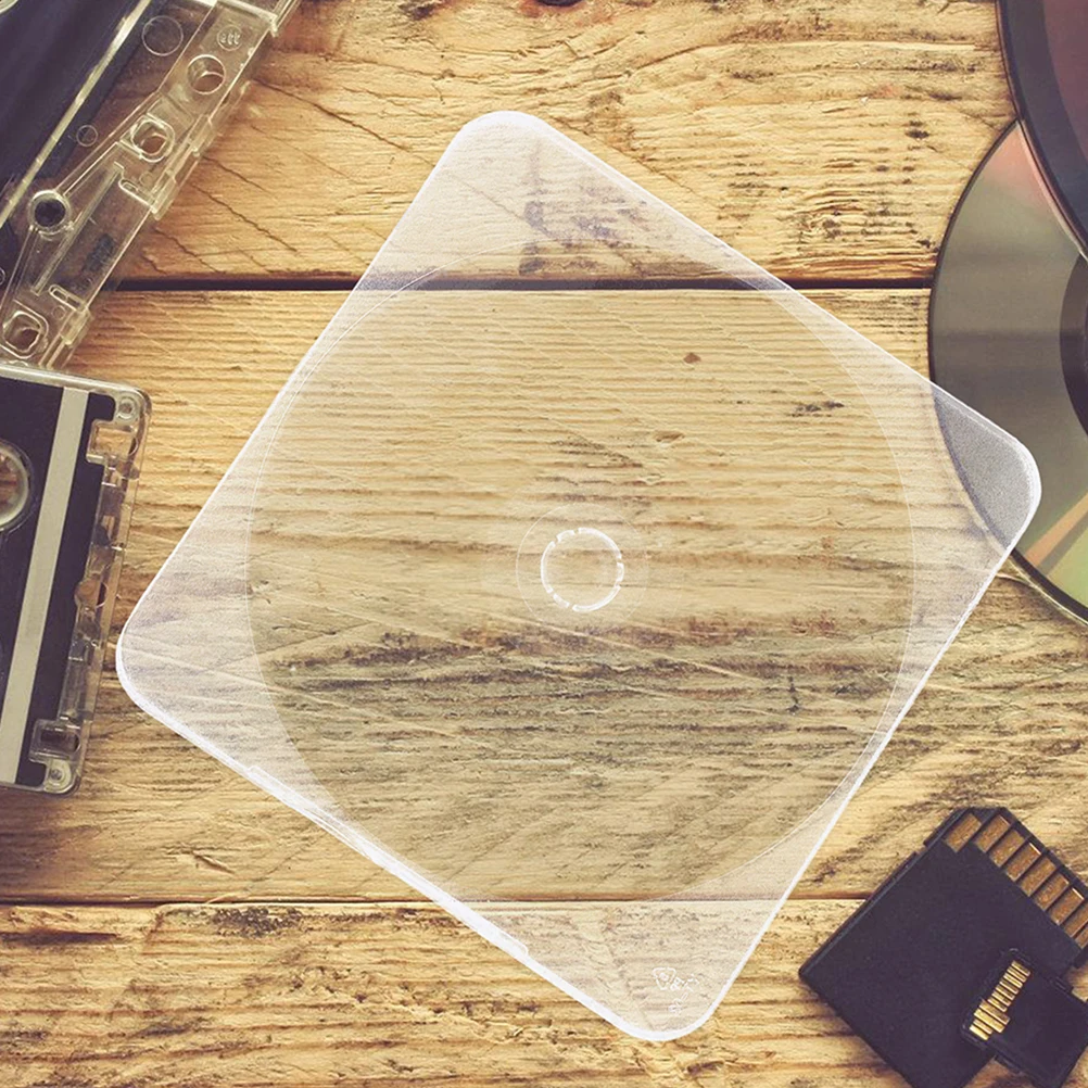 

10Pcs Transparent Lightweight Storage CD DVD Cases Durable Plastic Holders Perfect for Travel and Storage