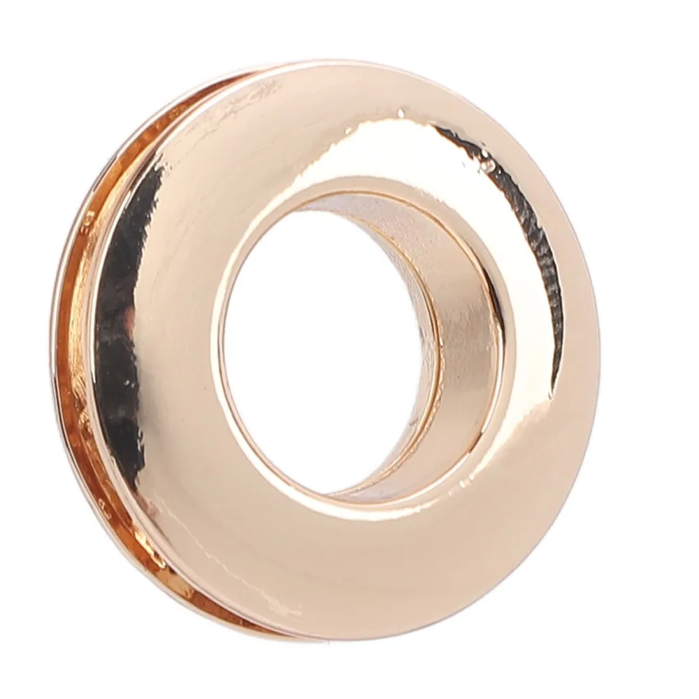 8pcs Portable 1/2 Inch Metal Eyelets Kit Round 13.8mm Screw Ring Grommets Gold/Silver Screw-in Eyelets Curtain Purse
