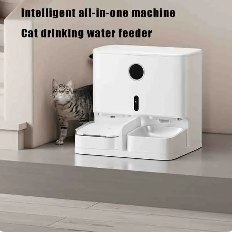 Professional Intelligent All-in-one Pet Water Dispenser Cat and Dog Timed and Quantitative Feeding Machine Pet Circulating