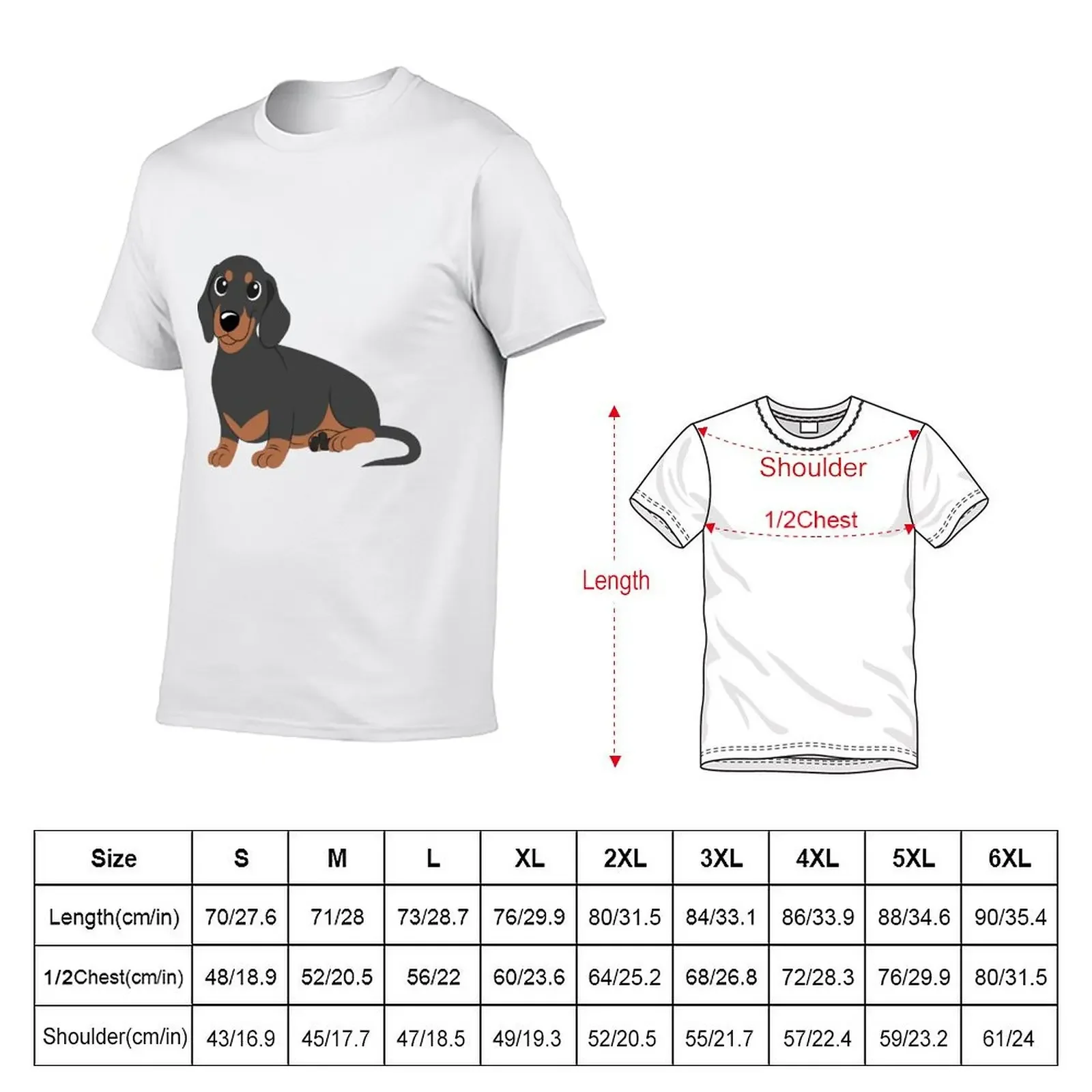 Miniature Dachshund - Black & Tan T-Shirt man clothes customs blue archive clothes men clothings