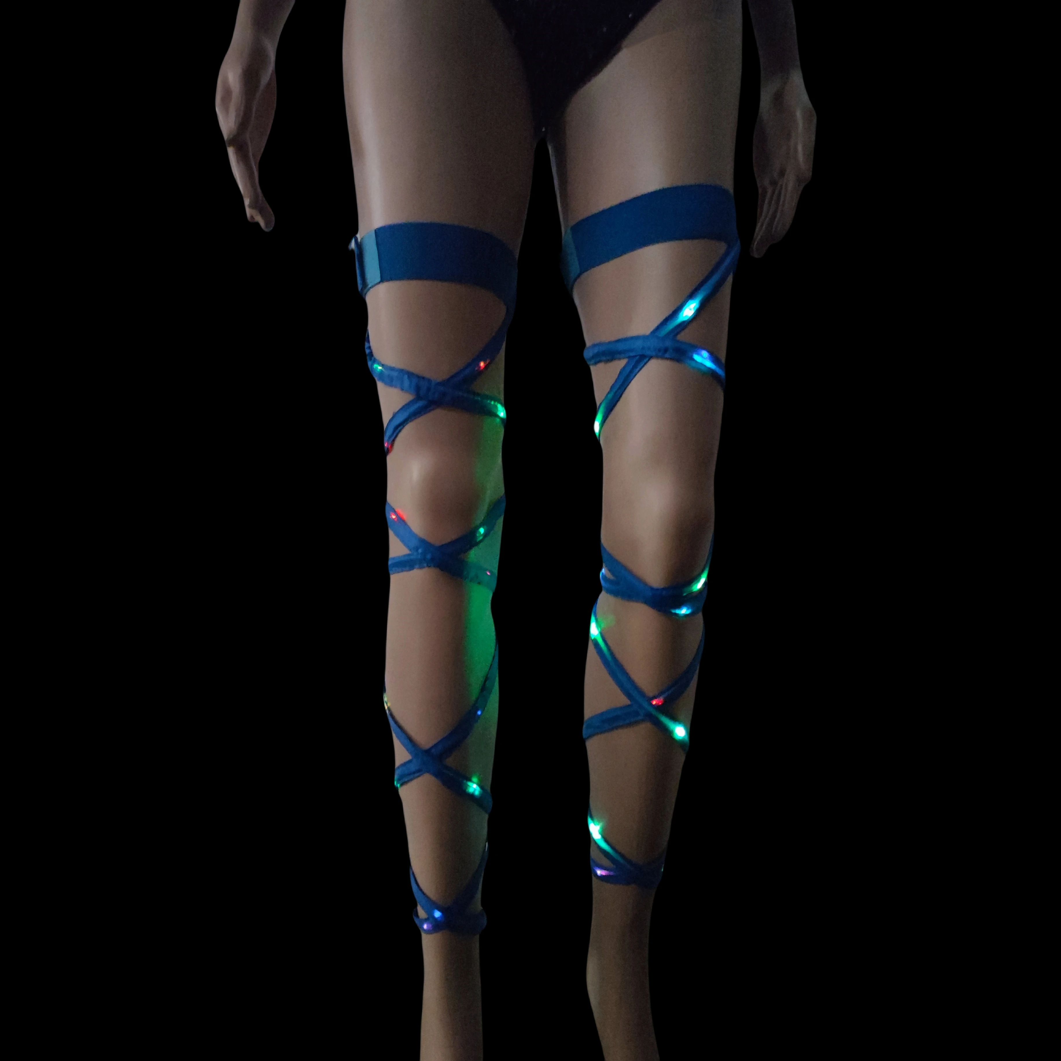 New Women\'s LED Rave Leg Wraps clothing accessories Personality Fashion Suitable For Multiple Scenarios LED lights Up Leg Wraps