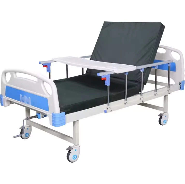 HB-M01 Manual Hospital Bed,Adjustable Medical Bed Hospital Equipment,Patient Bed One Crank Hospital Bed 1 Function Cheap Price