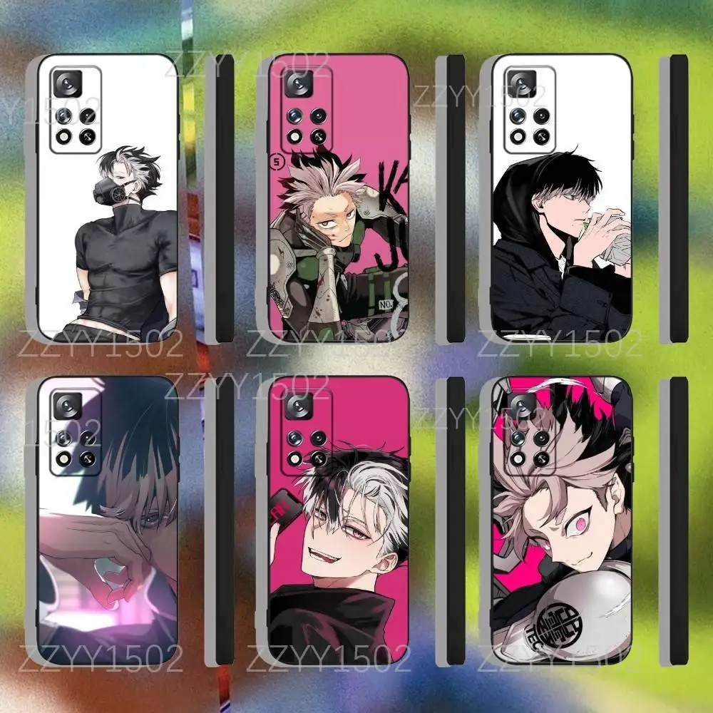 

Anime Kaiju No 8 Cool Phone Case For Samsung S25,S24,Ultra,S20,S30,Plus,S22,S23,Ultra,Plus,5G Black Silicone Soft