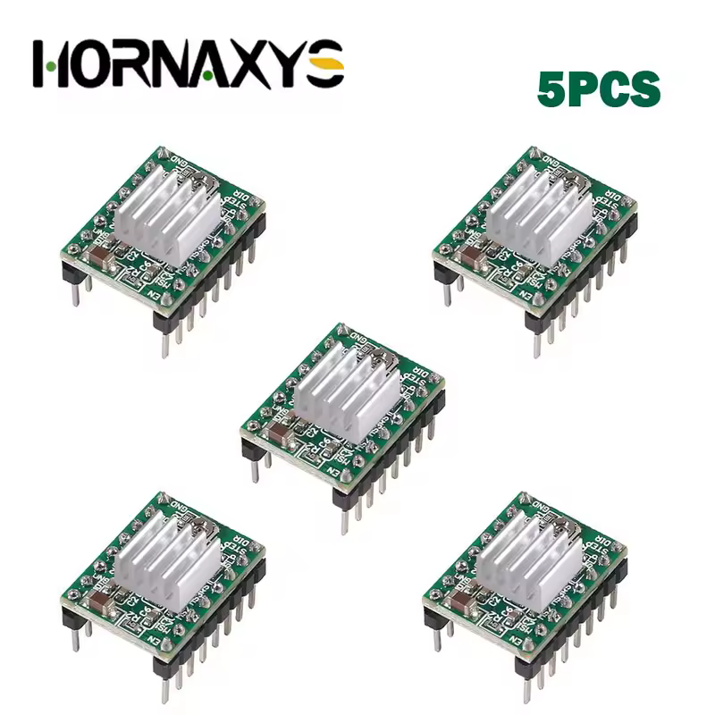 5/10PCS 3D Printer Parts StepStick A4988 DRV8825 Stepper Motor Driver With Heat sink Carrier Reprap RAMPS 1.4 - Image 9