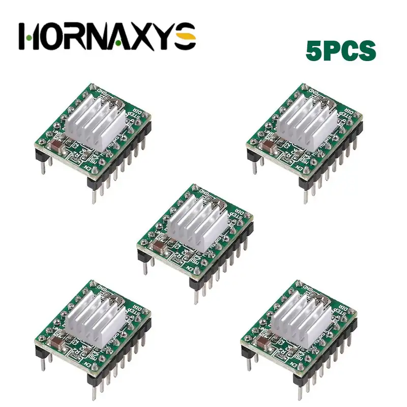 5/10PCS 3D Printer Parts StepStick A4988 DRV8825 Stepper Motor Driver With Heat sink Carrier Reprap RAMPS 1.4 - Image 9