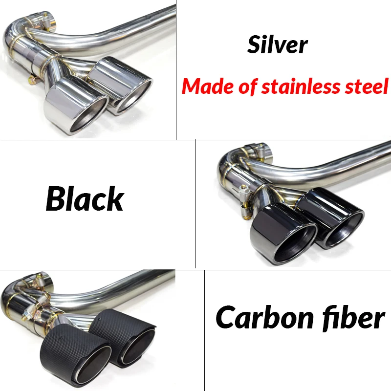 Single to Quad Exhaust Tip Upgrade For BMW X3 F25 Petrol 2010-2014 Stainless Steel Muffler Tailpipe view 4