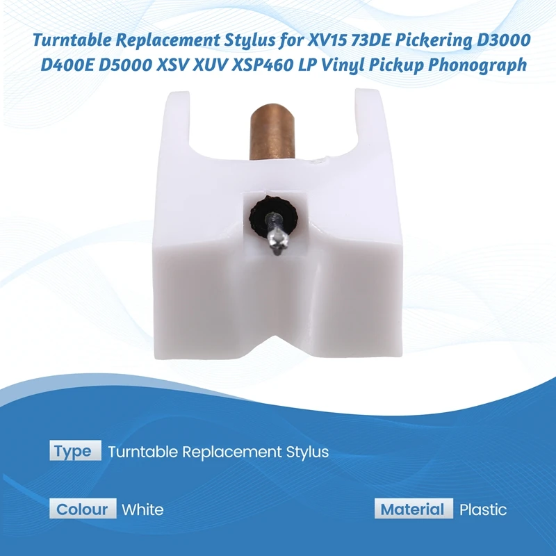 Turntable Replacement Stylus For XV15 73DE Pickering D3000 D400E D5000 XSV XUV XSP460 LP Vinyl Pickup Phonograph