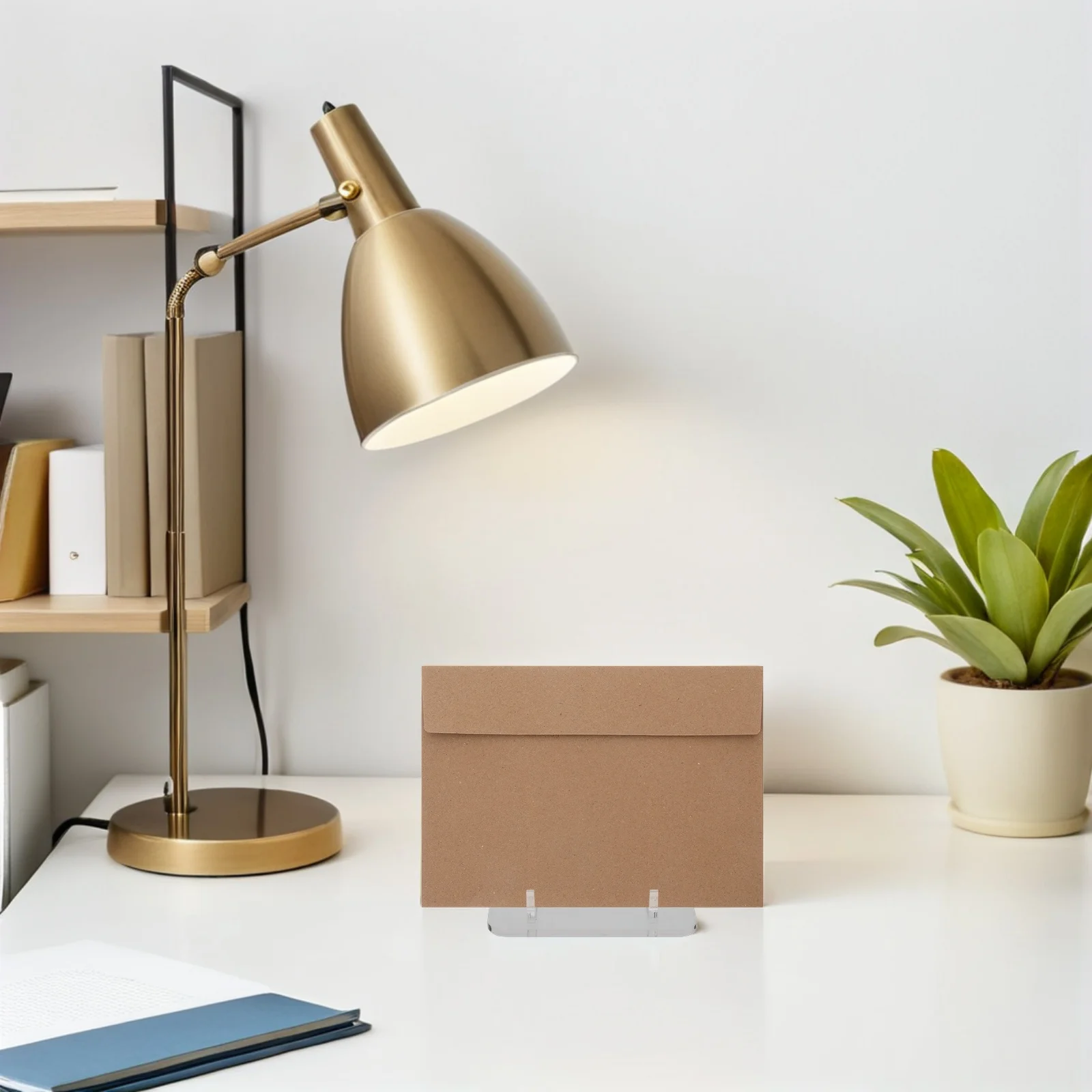 

5Pcs Acrylic Transparent Card Display Stand Card Holders Desktop Organizer Badge Collector Display Rack