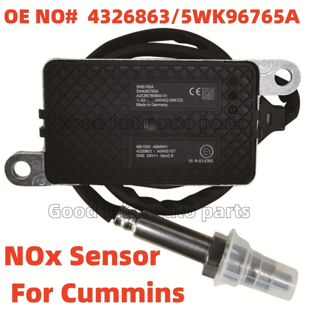 

4326863 5WK96765A 5WK96765B Nitrogen Oxygen NOX Sensor/Sensor Probe For Cummins Engine 24V