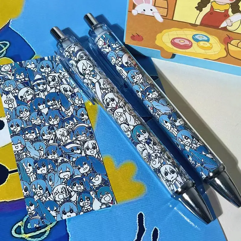 أنيمي الظاهري المغني ميكو الكرتون نمط 0.5 مللي متر الأسود هلام أقلام مكتب دراسة القرطاسية Kawaii طالب هدية عيد ميلاد #2