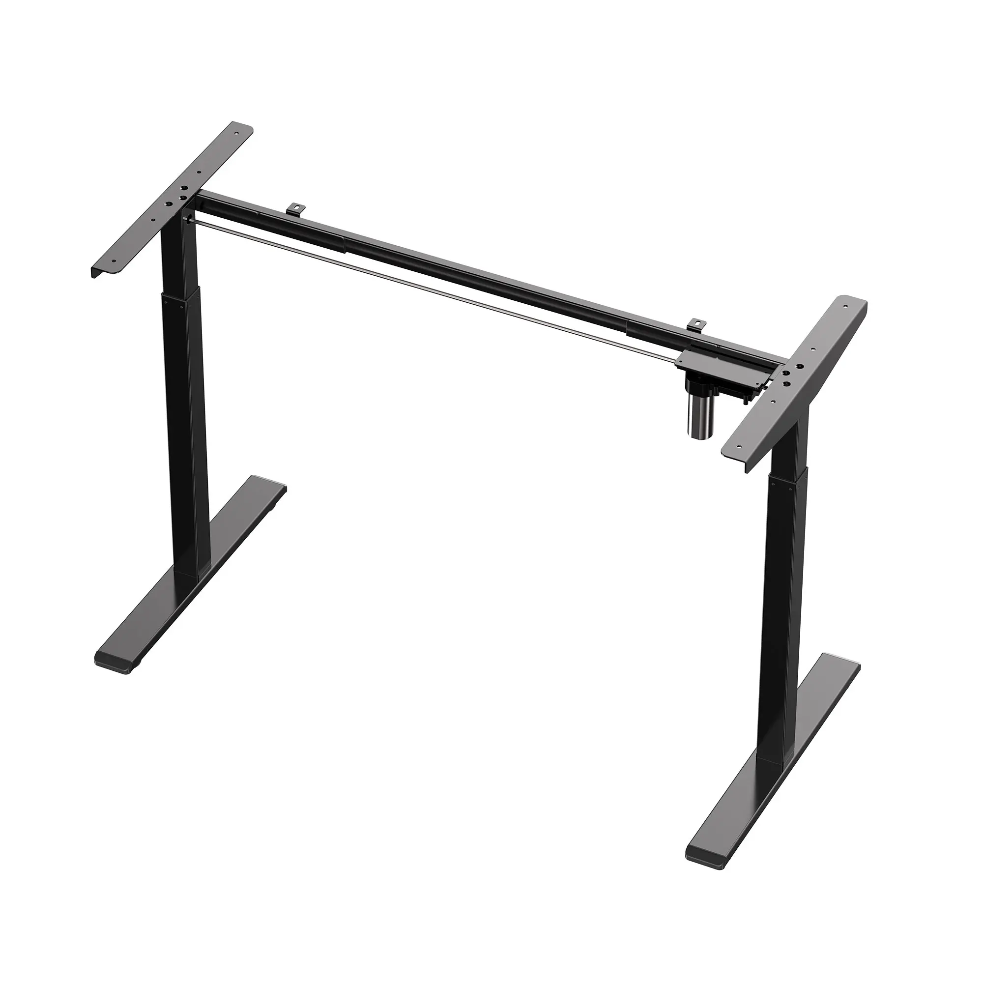 

Frame Home Office Computer Desk Rustic Brown Desktop Ergonomic Cheap Stand Desk Electric Height Adjustable Sit Standing Desk