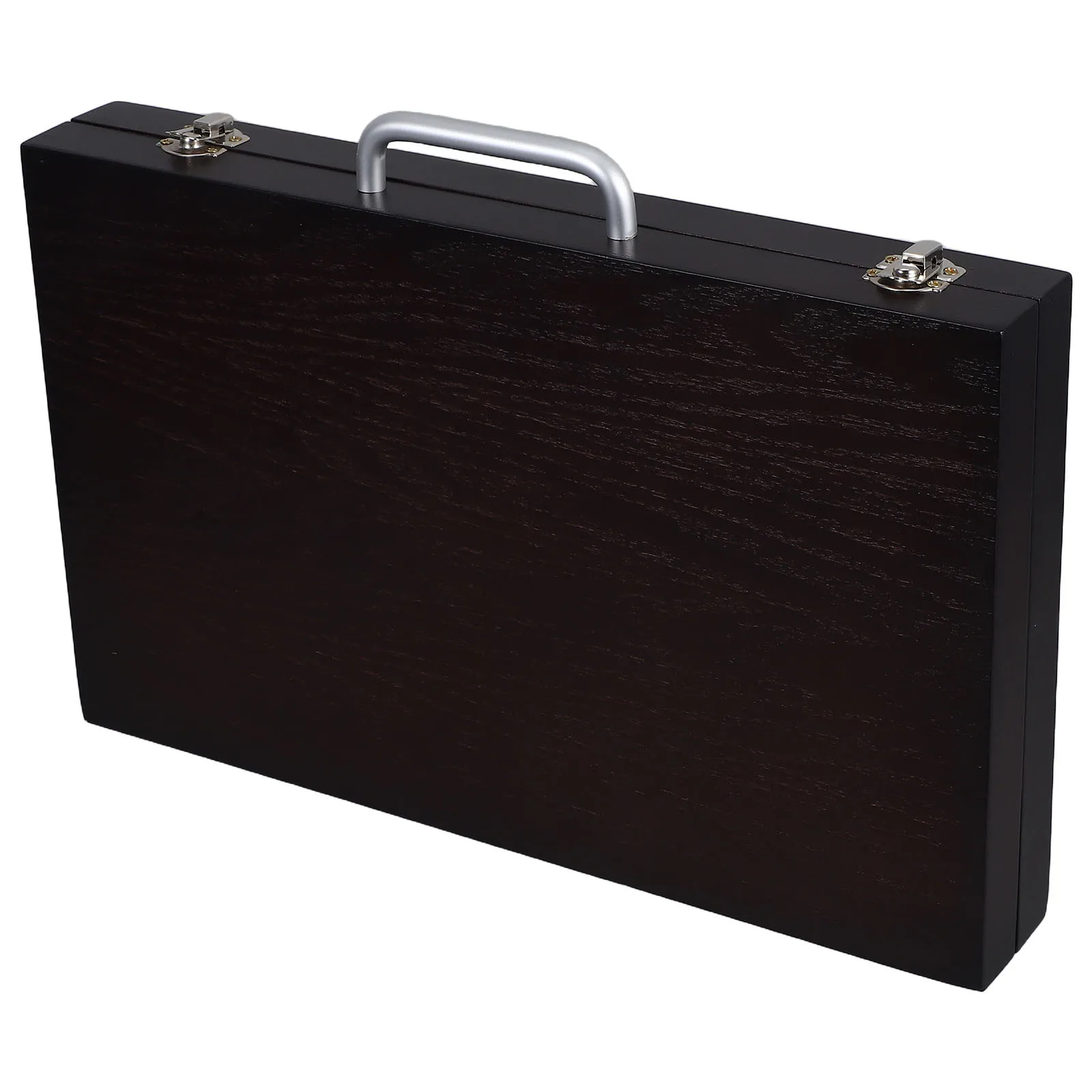 

Wooden Portable Painting Box Black Walnut Color Art Supply Organizer Brushes Paints Watercolor Palette Travel Case Tool