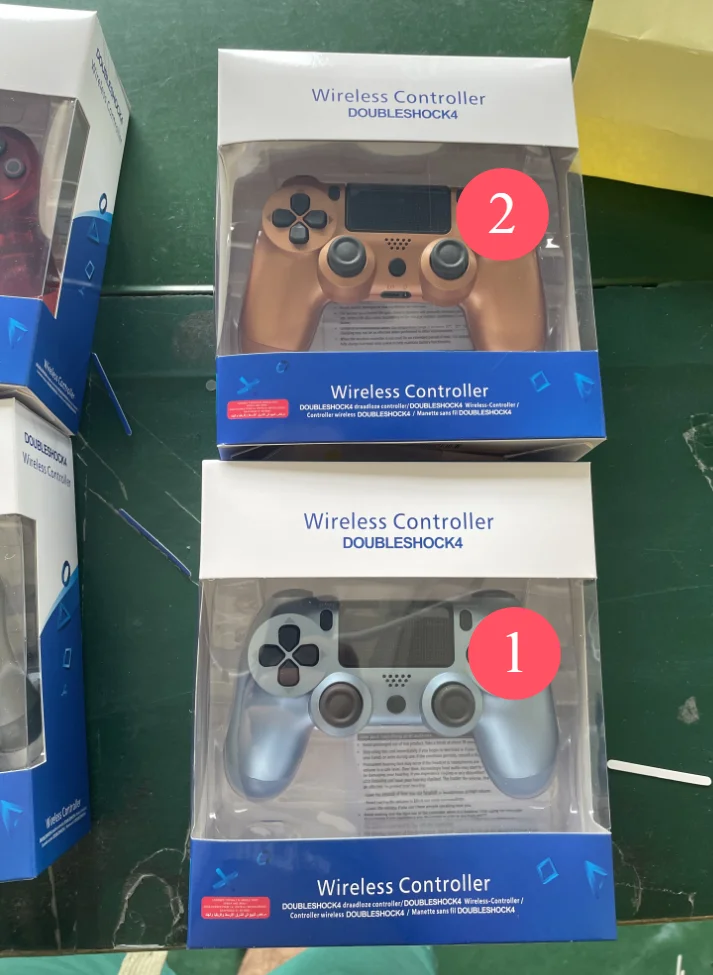 For Play-Station 4 Wireless Controller Sony P4 Gamepad Controller Simulated Six Axis Vibration Belt Packaging