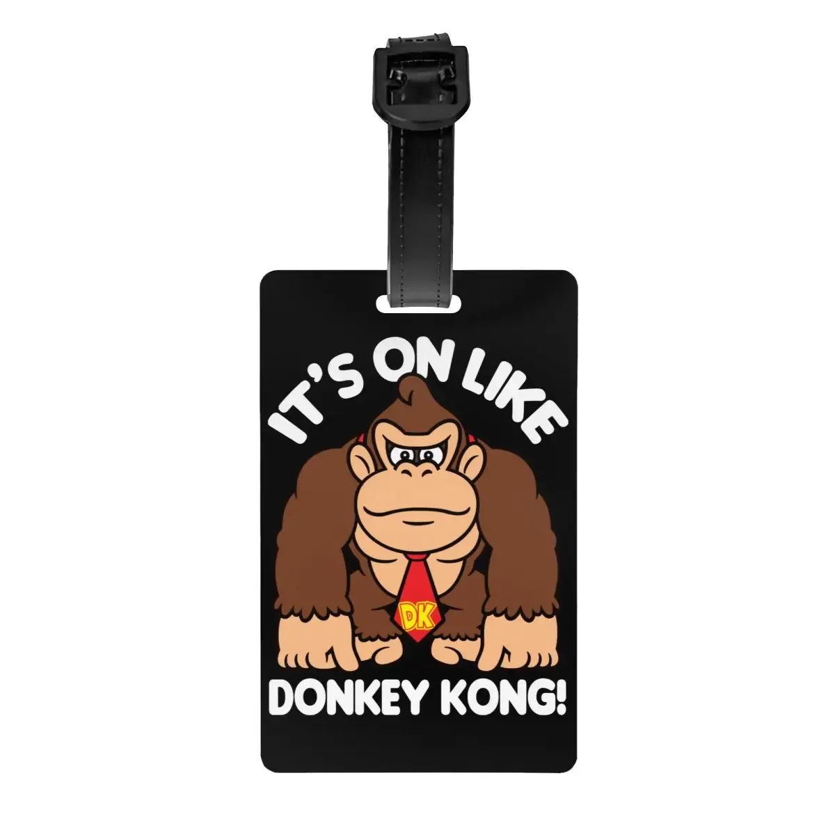 

Custom It's On Donkey Kong Luggage Tag With Name Card Gorilla Privacy Cover ID Label for Travel Bag Suitcase