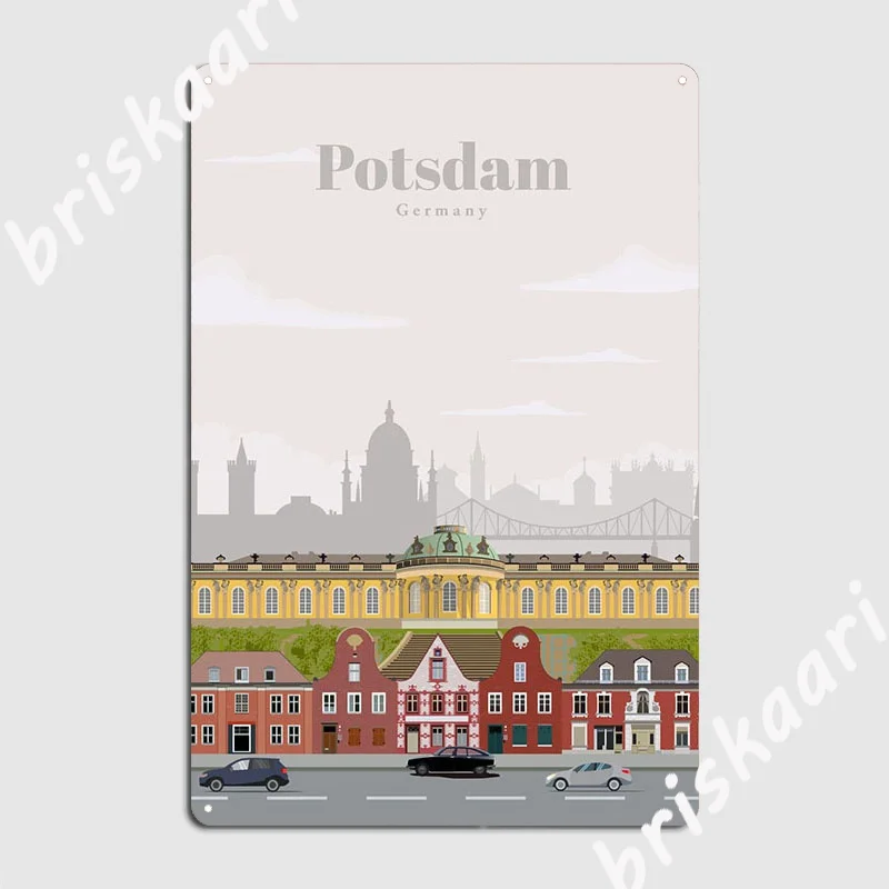 Travel To Potsdam Metal Sign Wall Pub Painting Décor Funny Party Tin Sign Poster